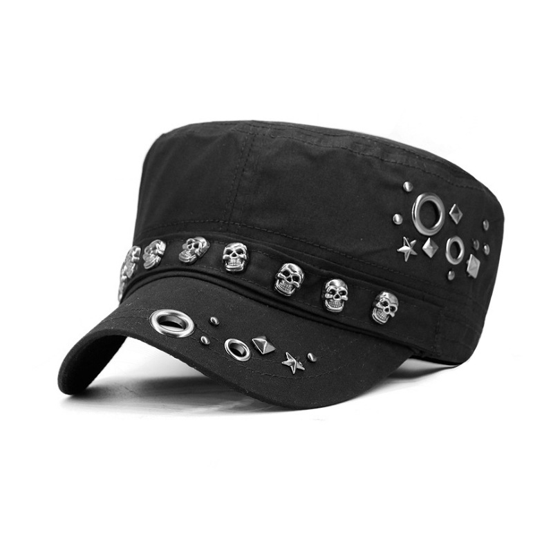 black rivet hat