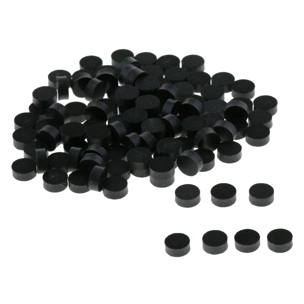 Pack of 50pcs Guitar Fingerboard Acrylic Dot Fret Marker Inlay 6mm Diameter 2.5mm Thickness Black/White
