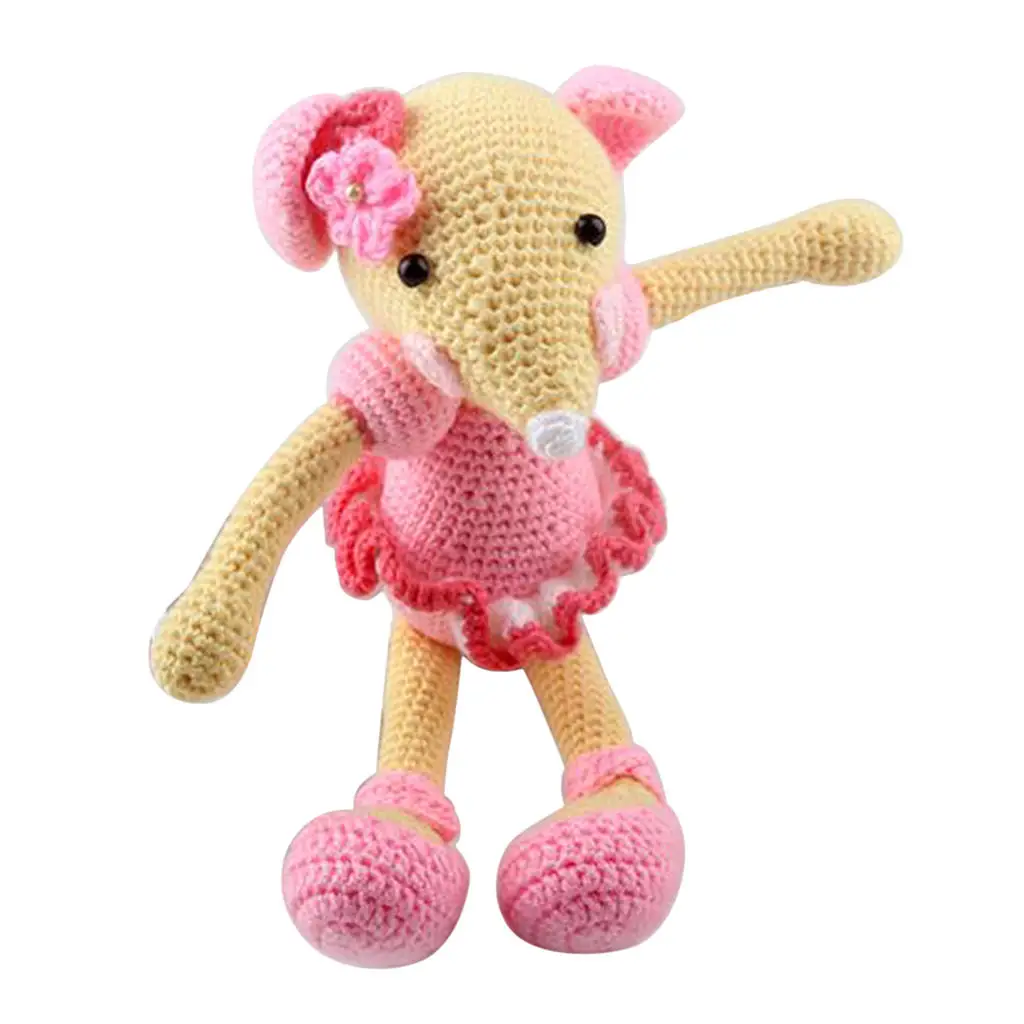 Amigurumi Crochet Kit, Knitting Animal Mouse Doll - DIY Handmade Projects