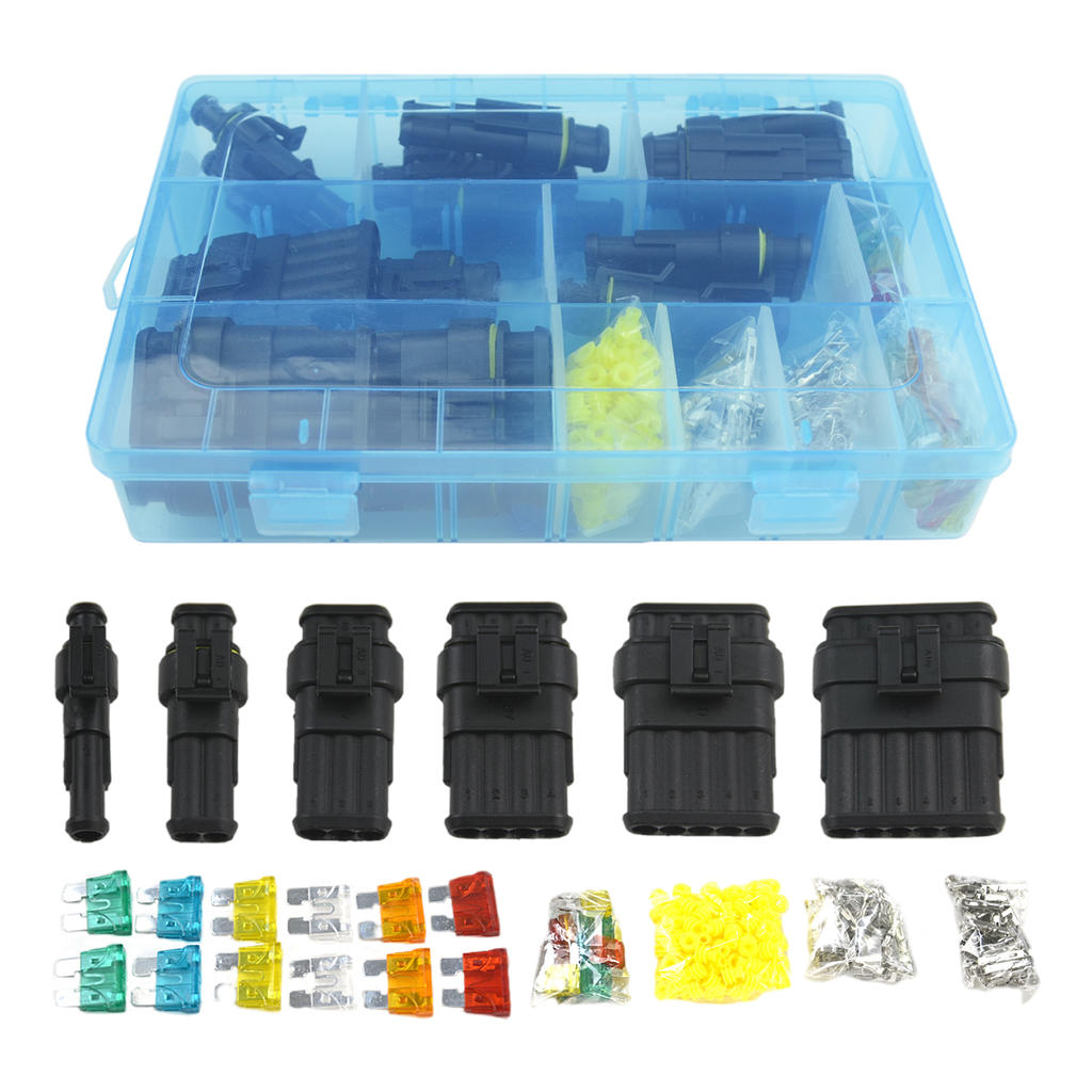 1Set Car Waterproof Wire Connector 1-6Way Terminal Fit for Scooter Motorcyle Truck Boats