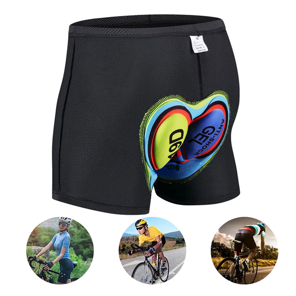 Padded Bike Underwear Women Men Bike Cycling Shorts Liner Underpants