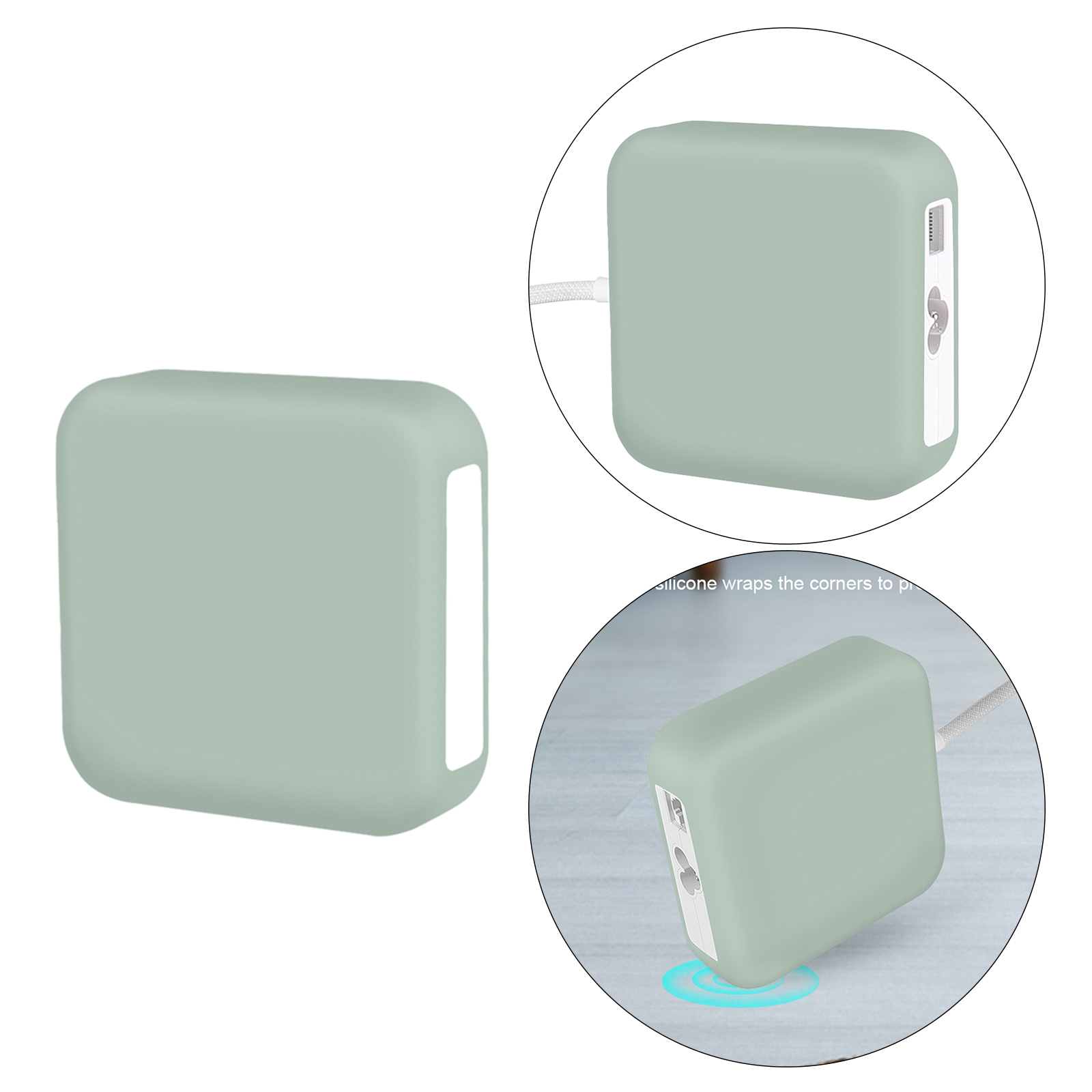 Liquid Silicone Cases, Shockproof Skin for iMac 2021 143W Power Adapter Cover Charger Cover Case Sleeve