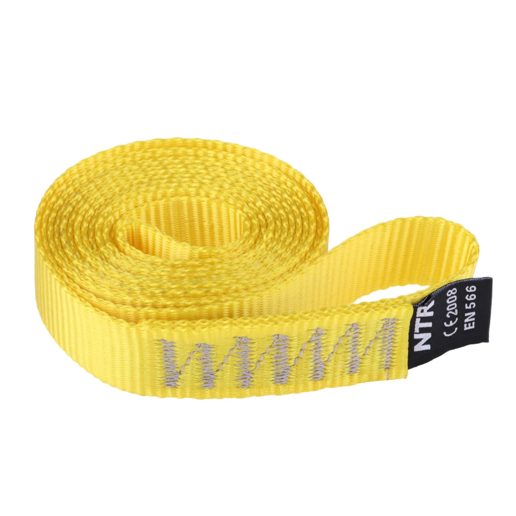 35KN Rock Climbing Sling Webbing, Nylon Webbing, 120cmx23mm,