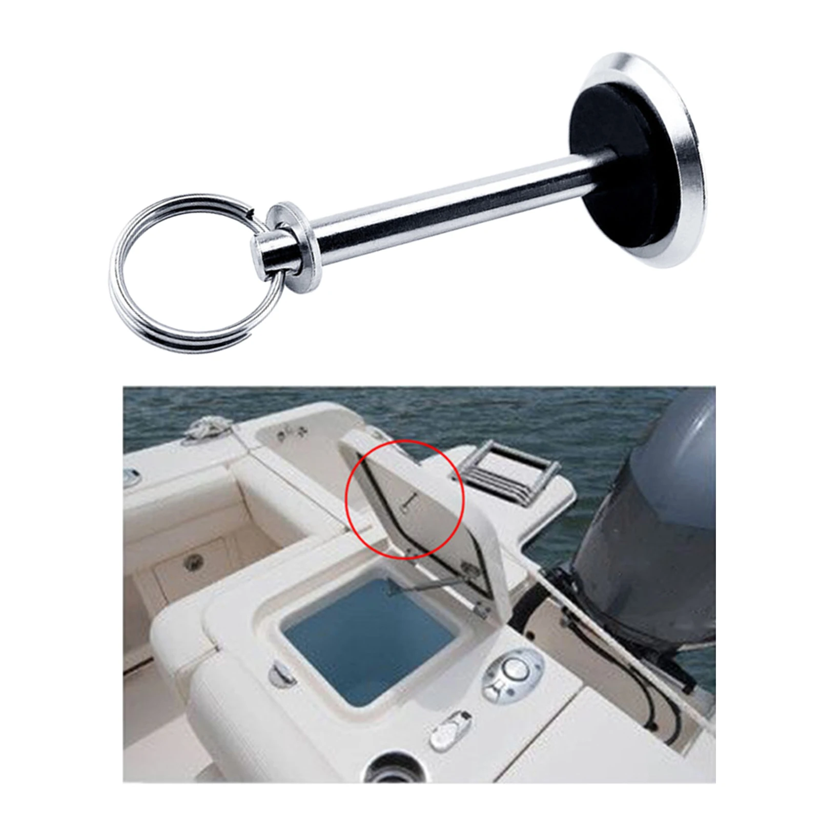 Hatch Cover Pull Handles, Stainless Steel Lid, Lift Pull ,for Boat Engine Cover Floor Storage