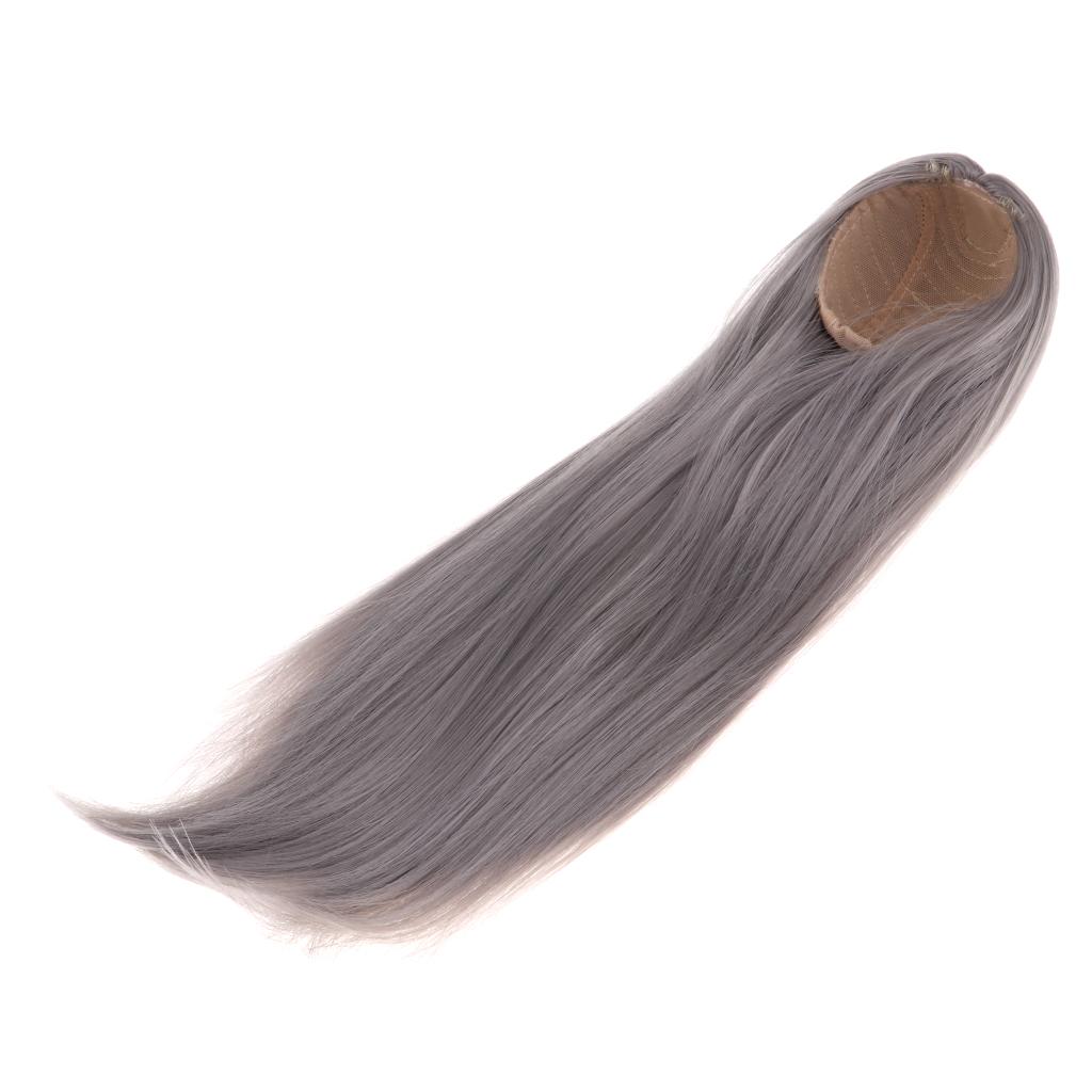 9 10 inch 1/3 BJD doll wig long straight hair for SD Uncle Doll Gray