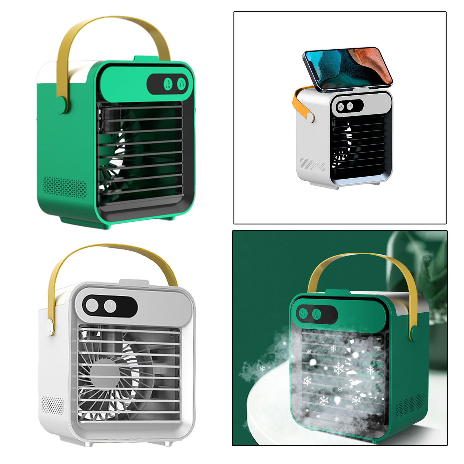 Portable USB Air Conditioner Fan Air Cooler Desktop Cooling Fan Low Noise