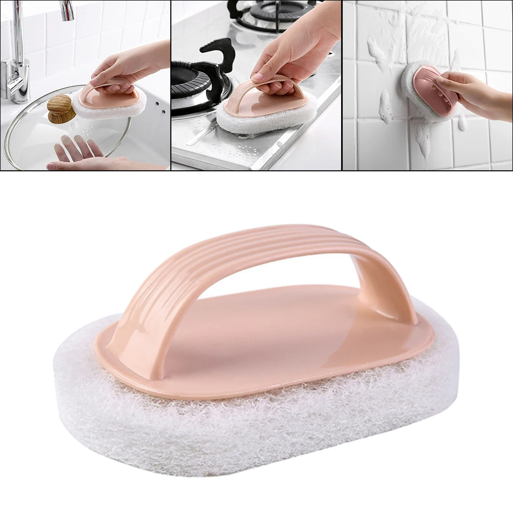 Kitchen Cleaning Brush Pot Sink Bathtub Scrubber & Handle Cleaner Tools