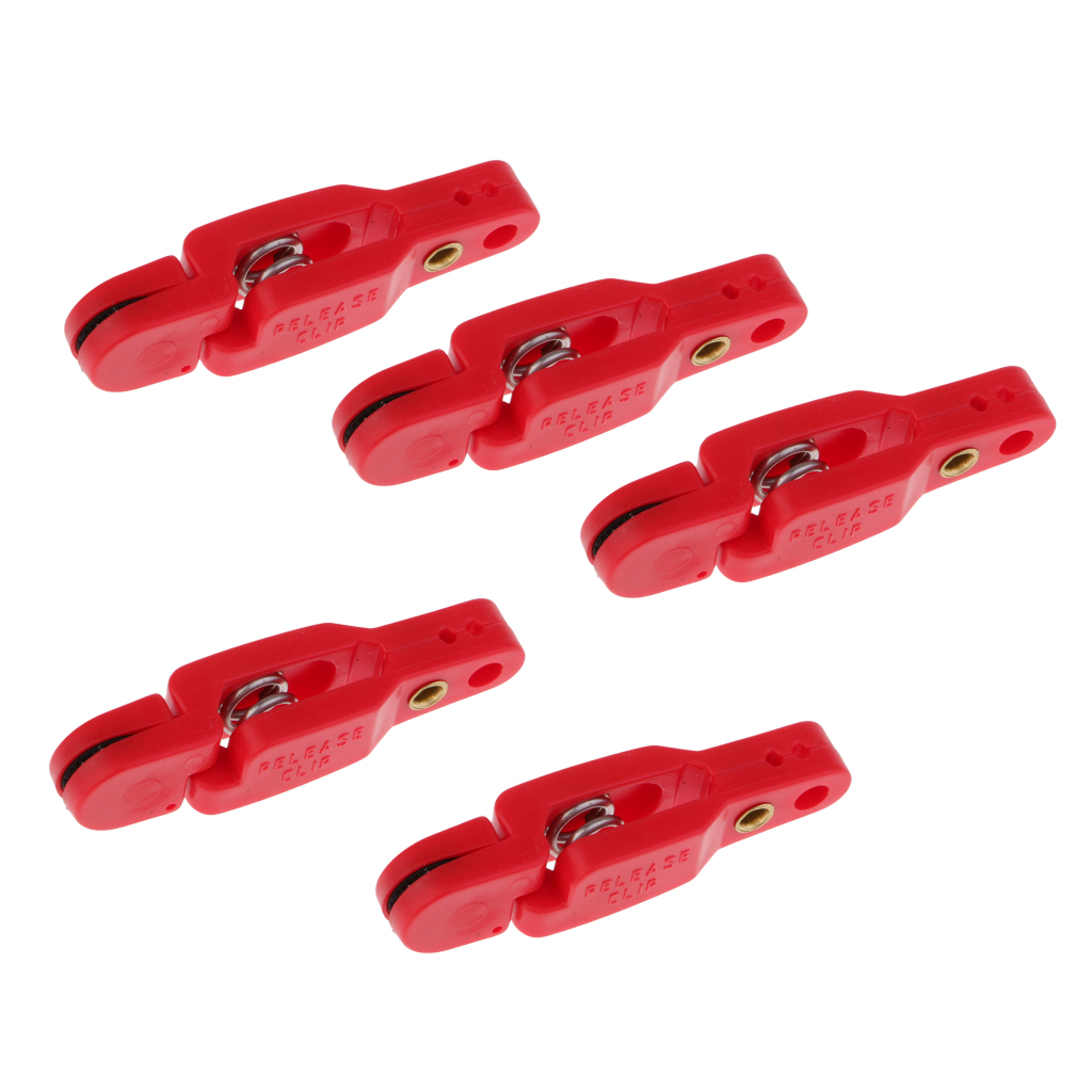 4~10pcs Heavy Tension Snap Release Clips 4.8cm for Weight, Planer Board, Kite, Offshore Fishing Accessories Red