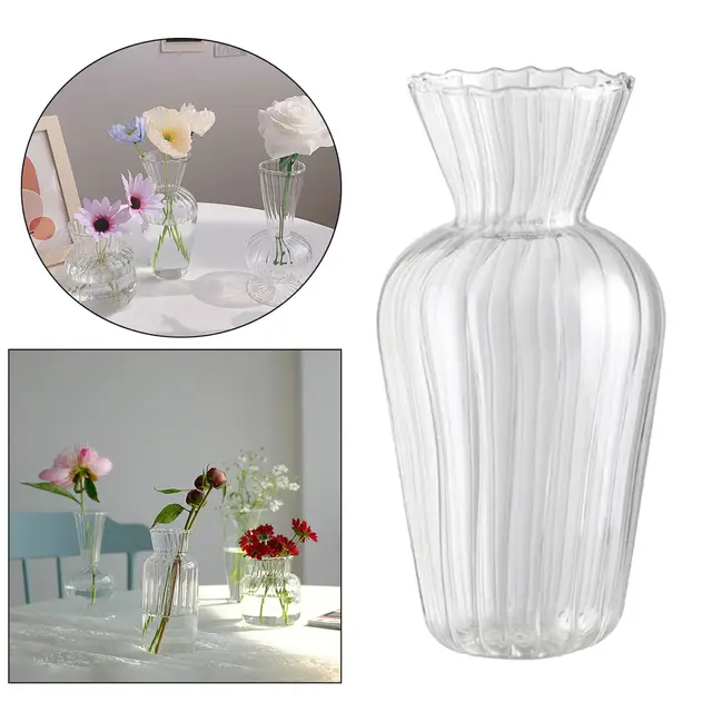 Buy Mini Glass Vases for Centerpieces - Hewory Clear Small Bud Vases in  Bulk, Cute Flower Vases Set for Wedding, Home Decoration, Table Decor  (Clear, 8) Online at Low Prices in India 