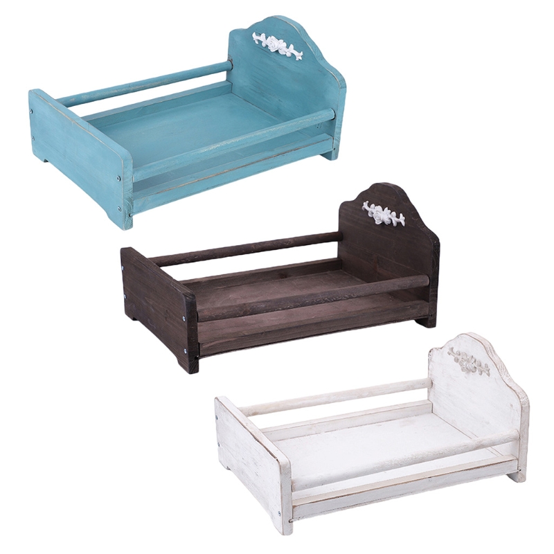 Cama do Bebê Berço de Madeira Recém-nascido Posando Destacável Mini Foto Tiro Adereços Infantil Fotografia Acessórios 31 Cheap Fotografia de recém-nascidos