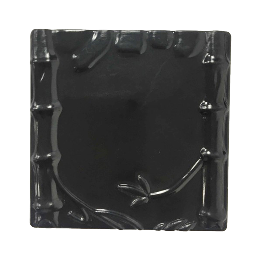 Melamine Cup Coaster Square Teacup Drinks Serving Mat Tableware Placemat, 1 Piece, Bamboo Pattern, Home Office