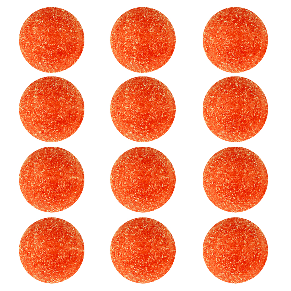 Tournament Orange Matte Table Foosball Balls 36mm Regulation Size, Set Of 12