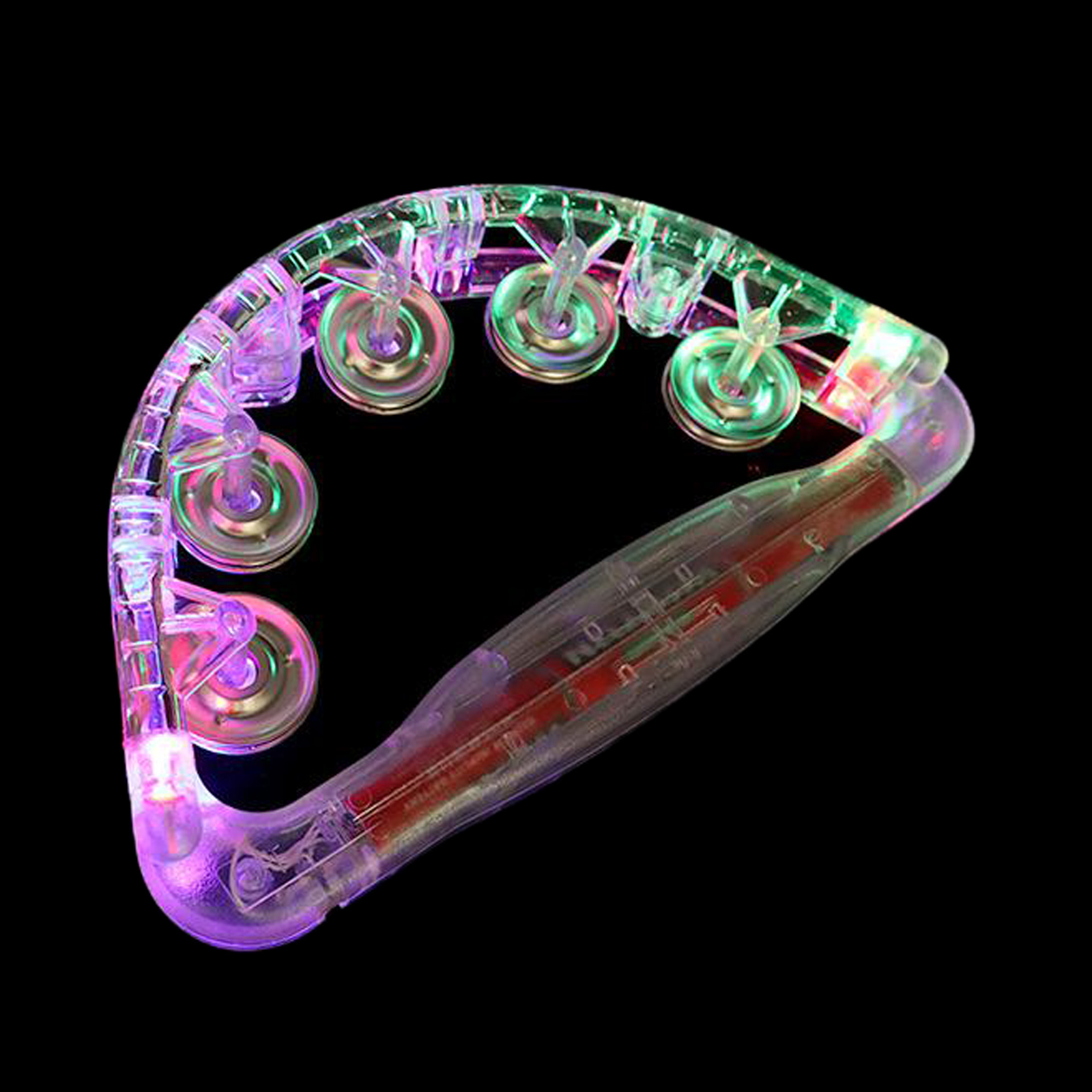 Flashing Tambourines for Kids, LED Noisemakers for Sporting Events Wedding