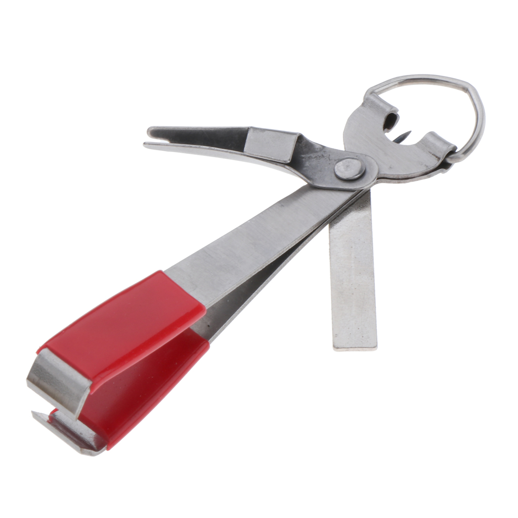 Portable 4 in 1 Fast Knot Cutter Pliers Durable Line Nail Clipper Cutting Tool