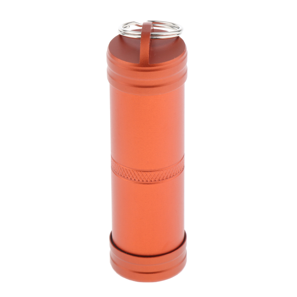 Waterproof Aluminum Pill Storage Box Capsule Container Bottle Case - green