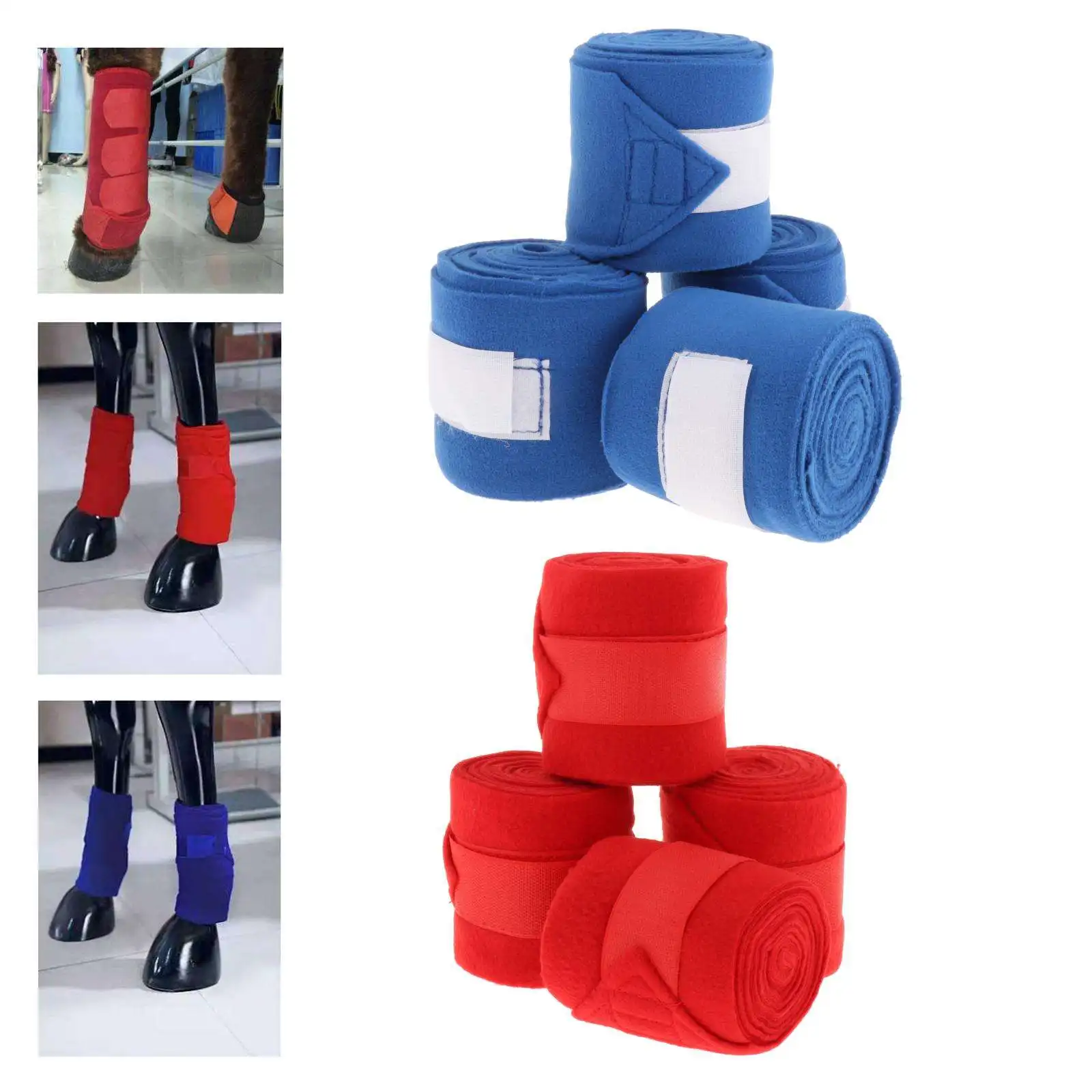 Protective Boots for Horse Legs, Shockproof Horse Boots for Horse Riding Jump Protection Equestrian Equipment