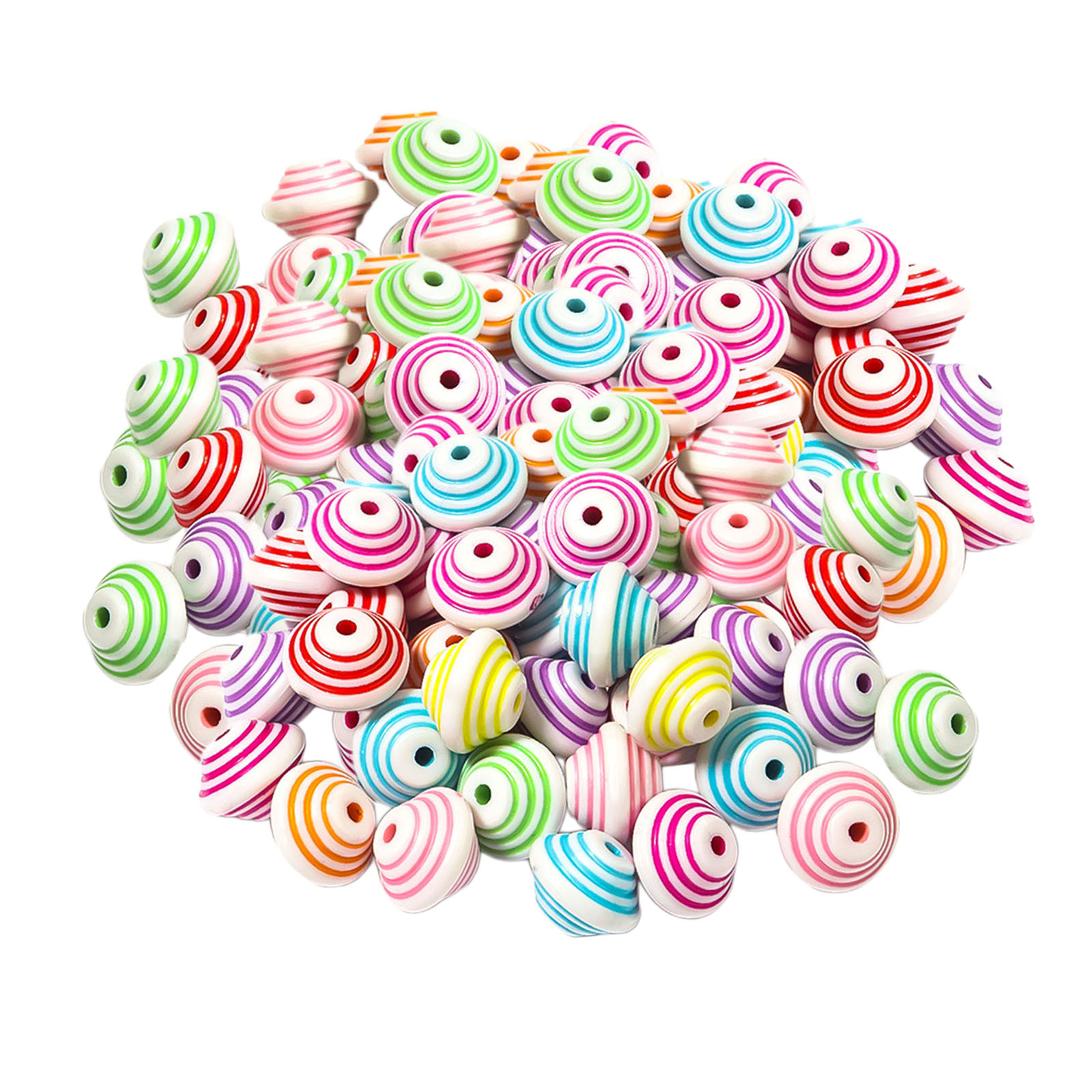 300x DIY Acrylic Beads Charms Craft Round Beads for Jewelry Making, Necklace, Choker, 12mm Diameter