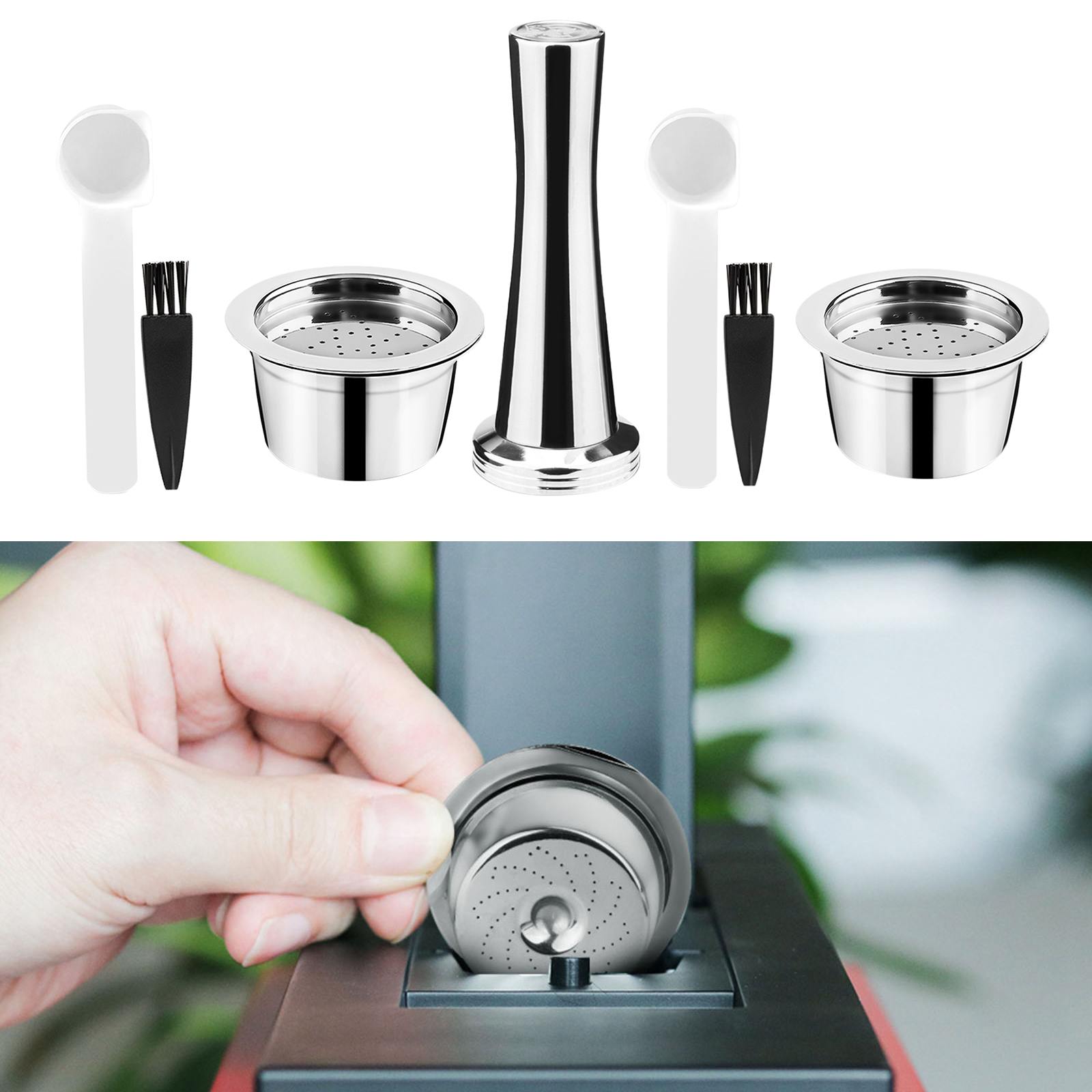 Stainless Steel Coffee Capsules  Set Fit For ALDI /  / K FEE