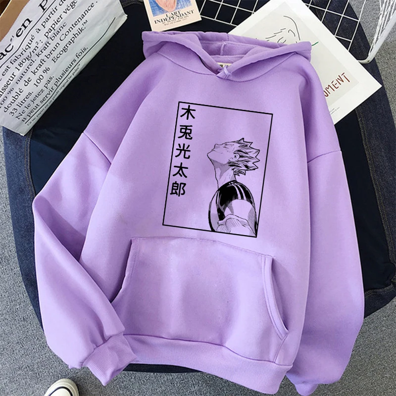 Japanese Anime 90s Hoodie Women Haikyuu Funny Karasuno Fly High Streetwear Winter Fashion Warm Sweatshirts Unisex naruto hoodie