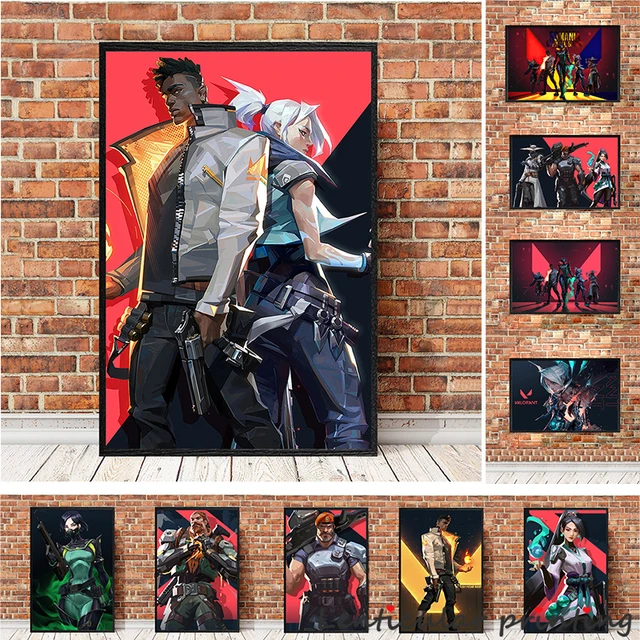 Personagens de jogo valorant raze poster popular jogo online hd impressão  cartaz jogo pintura em tela decoração do quarto - AliExpress