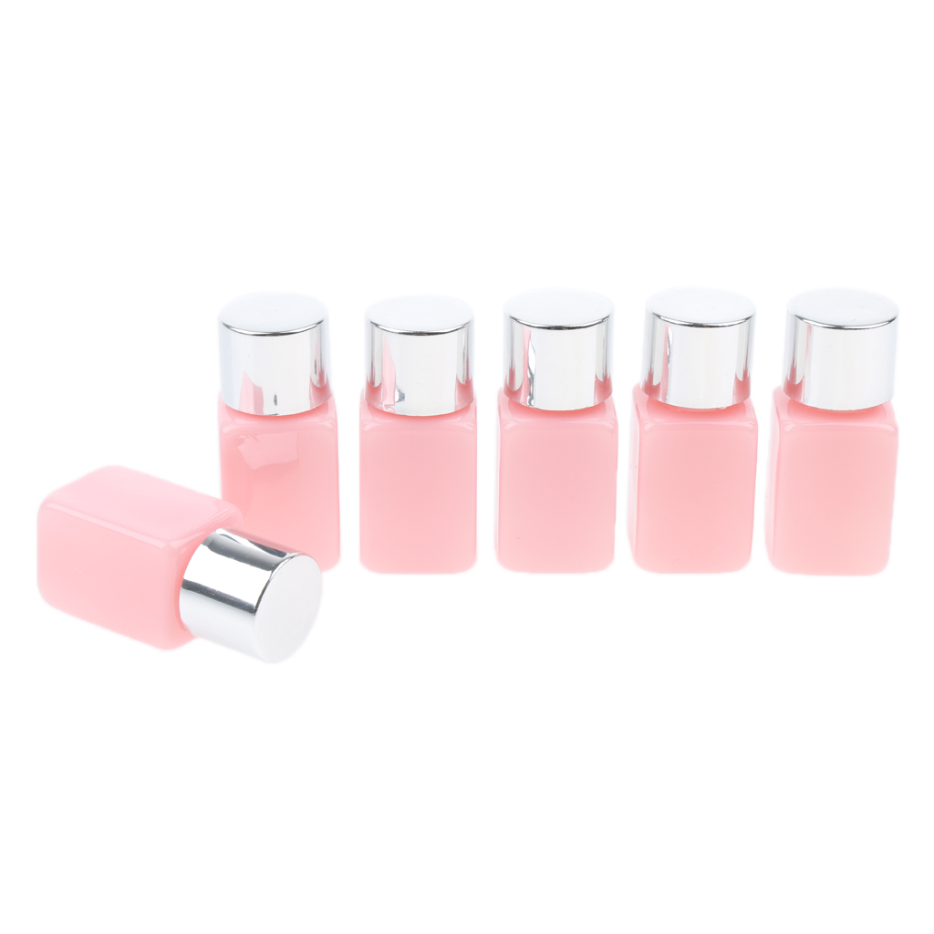 6   Pcs   10ml   Empty   Plastic   Screw   Cap   Bottles   Sample   Vials   for