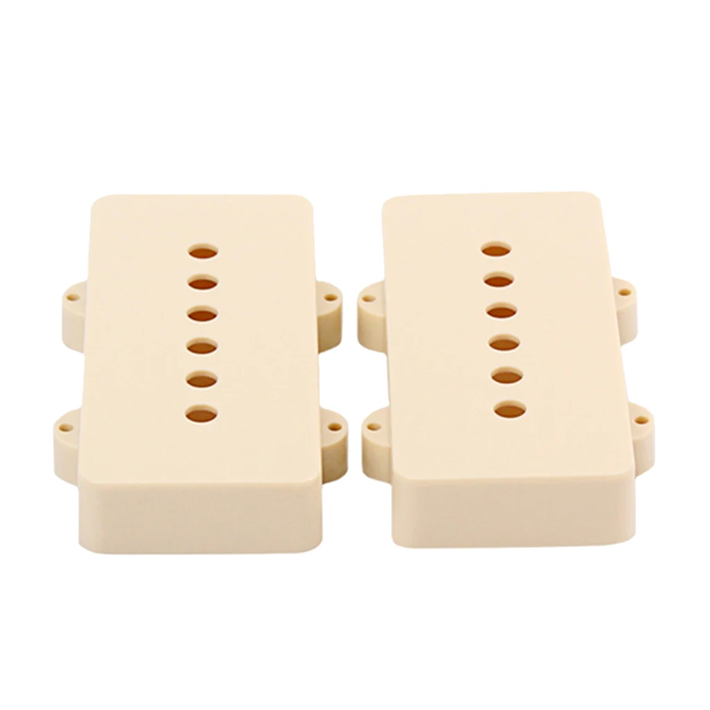 Pack of 2 Soapbar Guitar Pickups Covers Shell Cream for 6 Strings Electric Guitar P90 Pickups - Beige