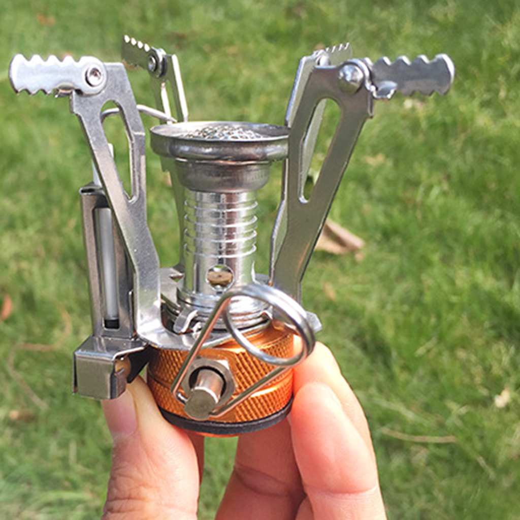 3000W 120g Mini Foldable Pocket Stoves Backpacking Portable Oven Split Stove