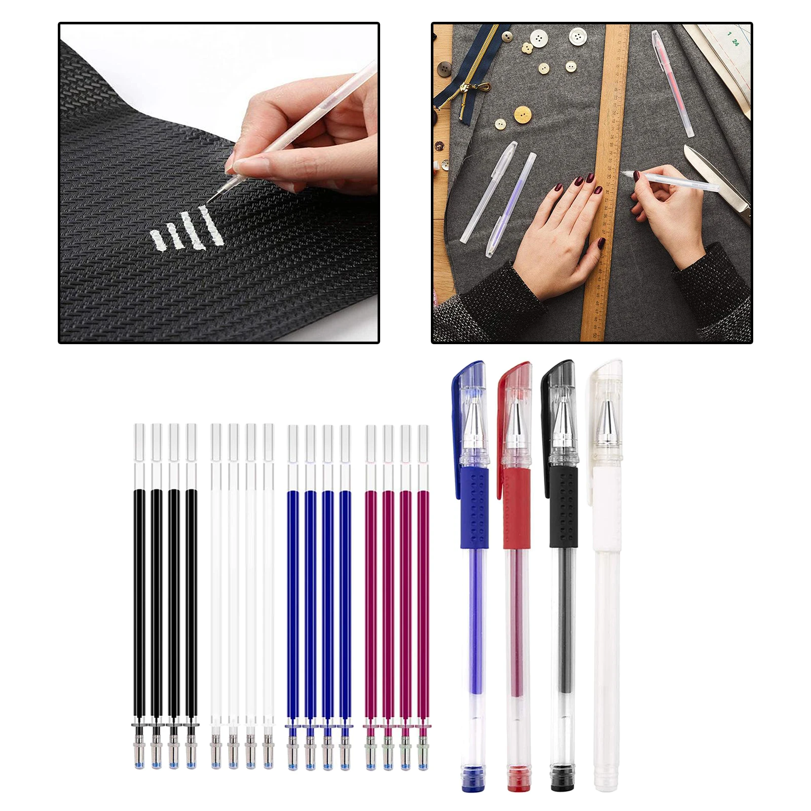 Heat Erasable Fabric Pens with Erasable Pen Refills Fabric Marking Pens Heat