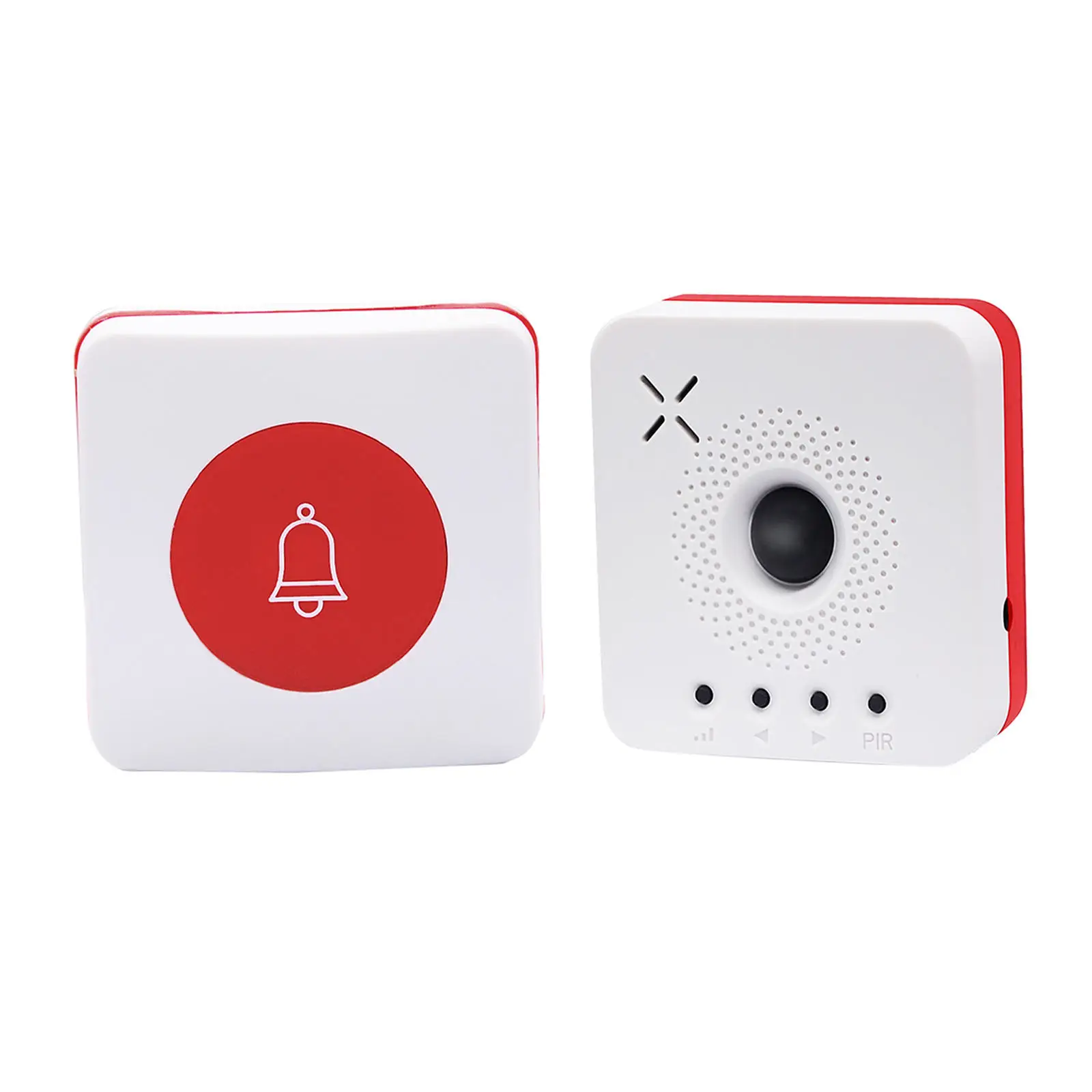 Caregiver Pager Wireless Doorbell Call Button Nurse Call Alert Patient Help System for Elderly Patient with USB