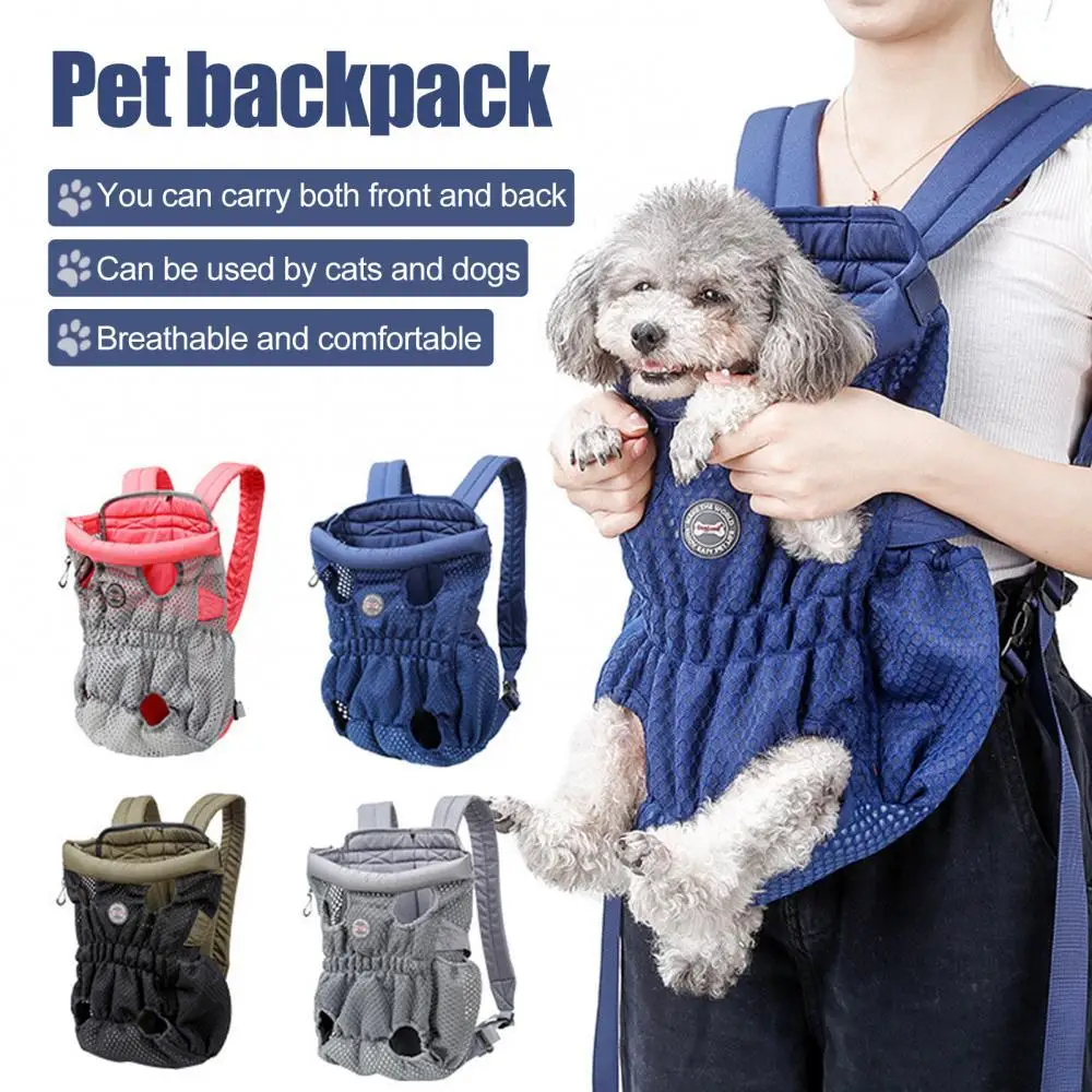 Legs Out and Breathable Pet Dog Cat Front Carrier Backpack for Walking XIAOYU Pet Carrier Backpack Outdoor and Motorcycle Hands-Free Hiking Biking Travel Adjustable 