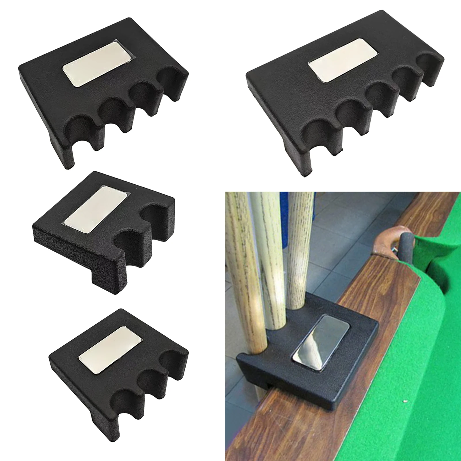 Billiard Pool Cue Stick Holder Rest Can Hold 2 to 5 Cues According to Different Sizes