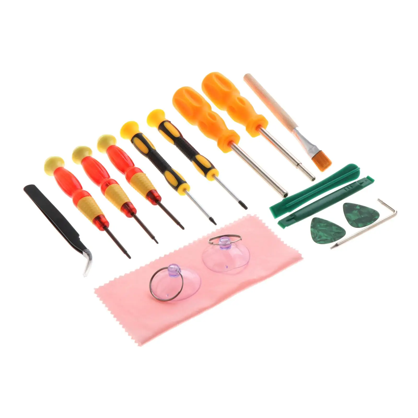 17 in 1 Precision Screwdriver Repair Kit Screwdriver Tool Set with Tweezer Cleaning Brush Cleaning Cloth Repair Hand Tool