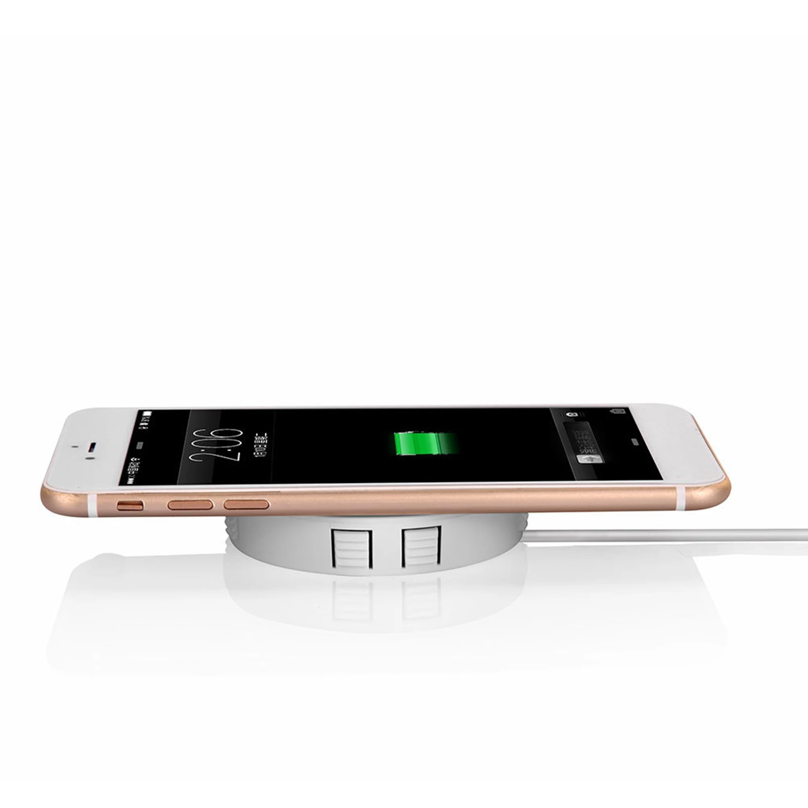 Qi Invisible TWS Embedded Wireless Charger for Cell Phones Restaurant Tables