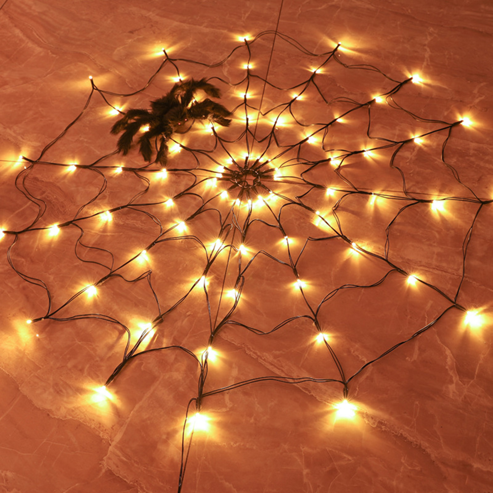 Sala de Estar Aranha Halloween Árvore Cerca Terraços Lâmpada Pendurada Quarto Festival Decoração Led Web Luz 5 Cheap Iluminação de Natal