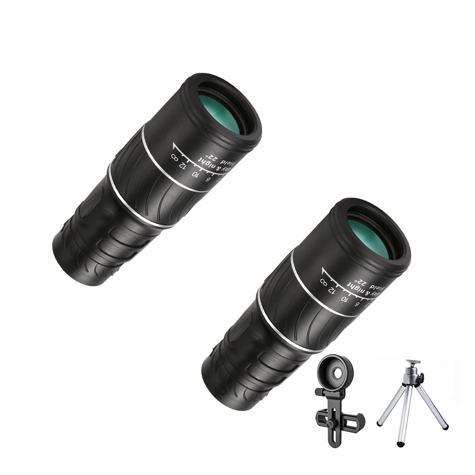 40X60 Zoom Monocular Telescopes Night Grip Scope, Easy to Use With Single Hand