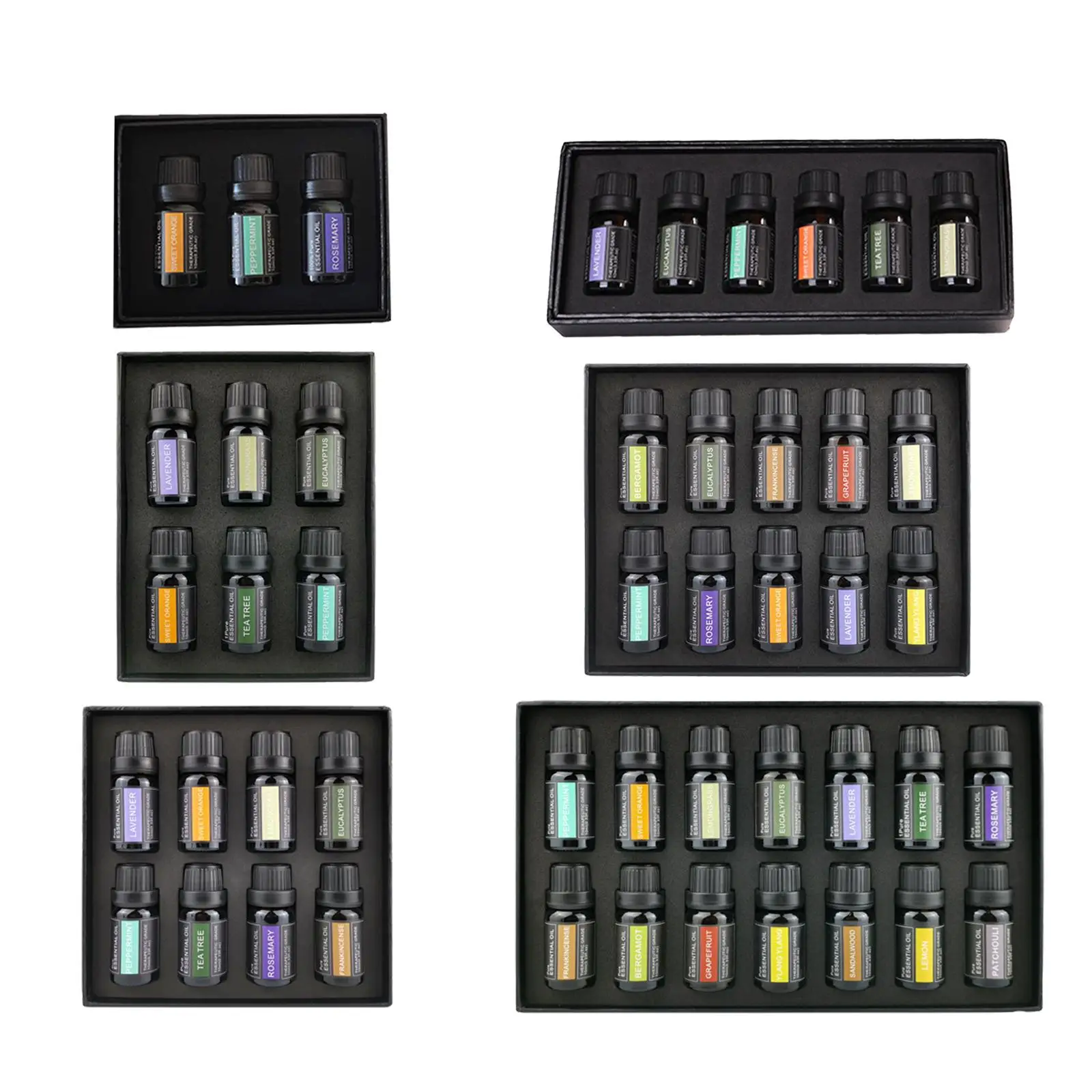 Essential Oil Set 10ml/Pcs Rosemary Aromatherapy Oils Gift Kit for Humidifier Diffusers