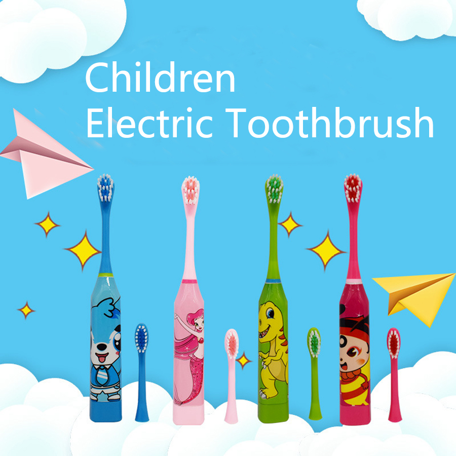 Best of Electronic Toothbrush For Kids Cepillo Dientes Electrico Bebe Battery Power 2 Replaced Head Children Electronical Tooth Brush Reviews & Tips