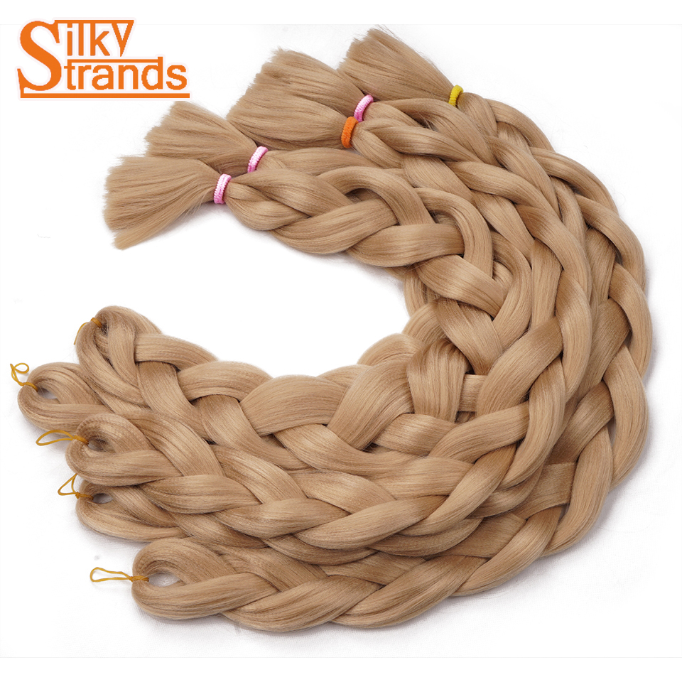 heledad sünteetilised punutud juuksed mitmevärviliste kummidega