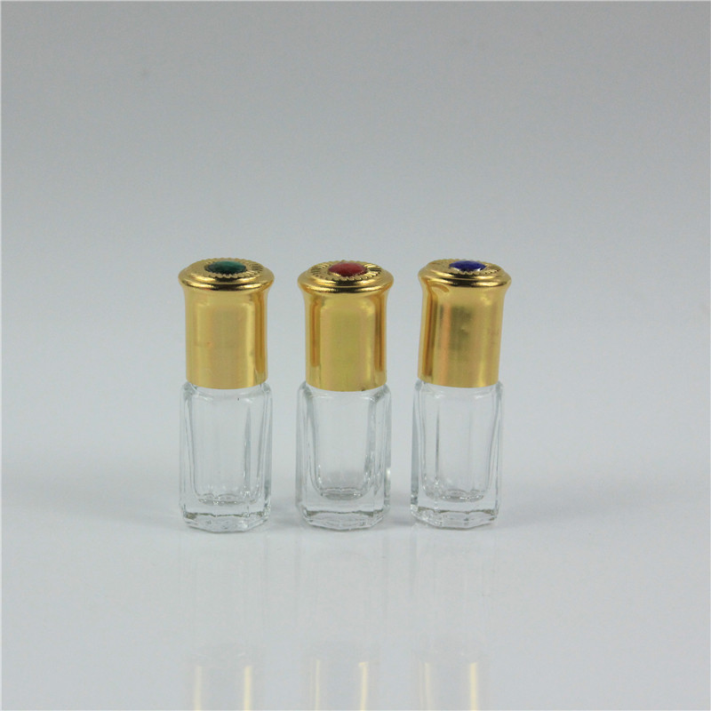 Best of 3ml 6ml 12ml Octagonal Thick Glass Roll On Essential Oil Empty Perfume Bottle With Gold Lid Wholesale Reviews & Tips