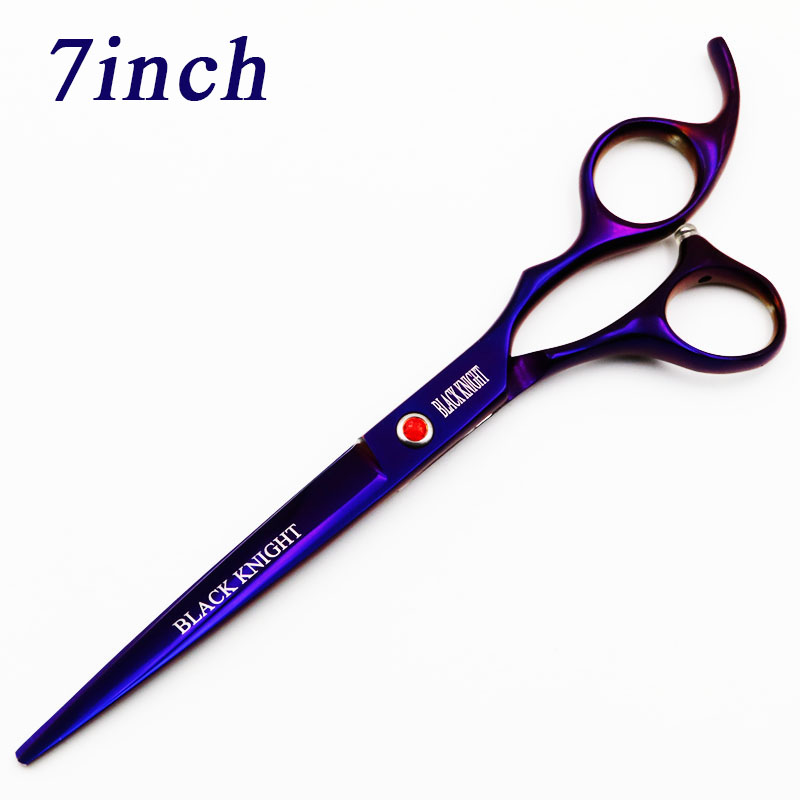 Best of BLACK KNIGHT Professional Hairdressing Scissors 7 Inch Cutting Barber Shears Pet Scissors Purple Style Reviews & Tips