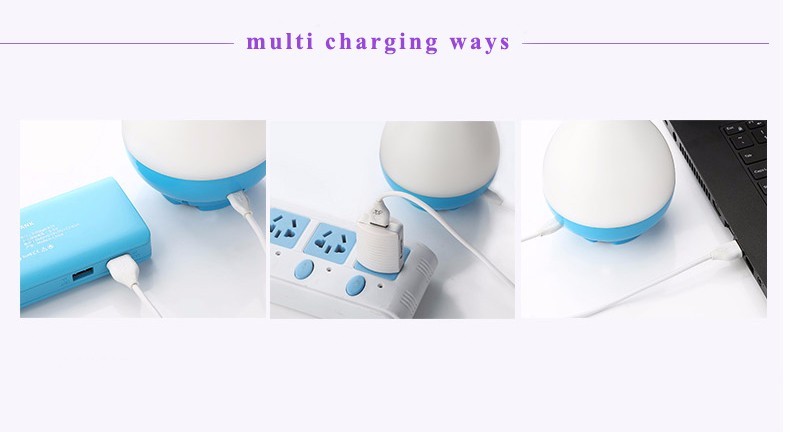 öövalgustiga vaasikujuline õhuniisutaja, mida saab laadida mitmel viisil