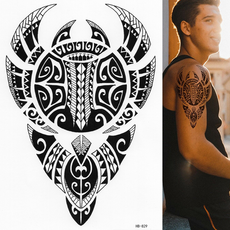 Best of POLYNESIAN BULL TEMPORARY TATTOO, WARRIOR, TRIBAL MENS, WOMENS, MAORI, STICKER Reviews & Tips