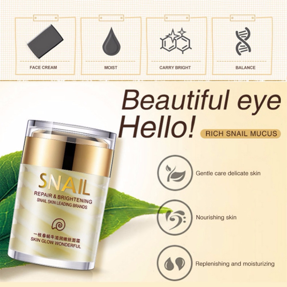 Best of 60g Snail Collagen Face Cream Age Less Natural Moisturizing Anti-Wrinkle Whitening Lifting Hydrating Nourishing Beauty Skin Care Reviews & Tips - Image 4