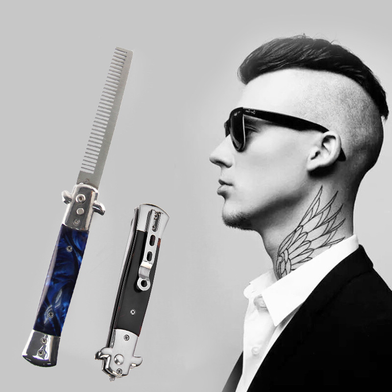 Best of 1pcs Automatic Stainless Steel Combs Foldable Knife Brushes Hair Trimmer Comb Brush Accessories Butterfly Mens Pocket Knife Comb Reviews & Tips