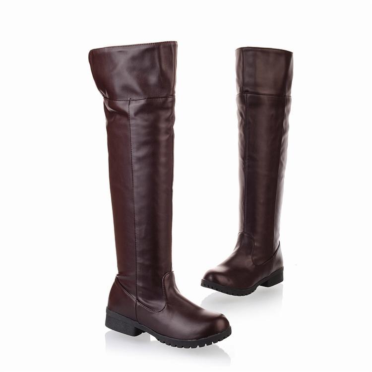Unisex Attack on Titan Eren Levi Cosplay Boots Kniehoch Anime Schuhe Schwarz Braun Größe 35-48 2