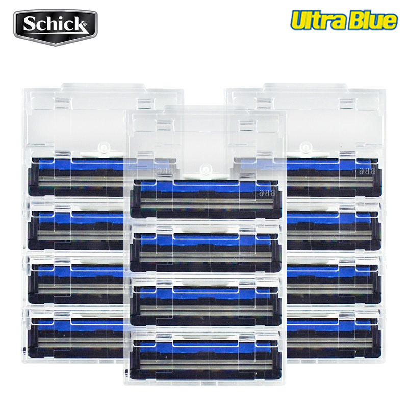 Best of 12 Blades / Lot Original Schick Ultra Blue Razor Blades Men Shaving Razor Replacement Hair Beard Shaver Replace Reviews & Tips