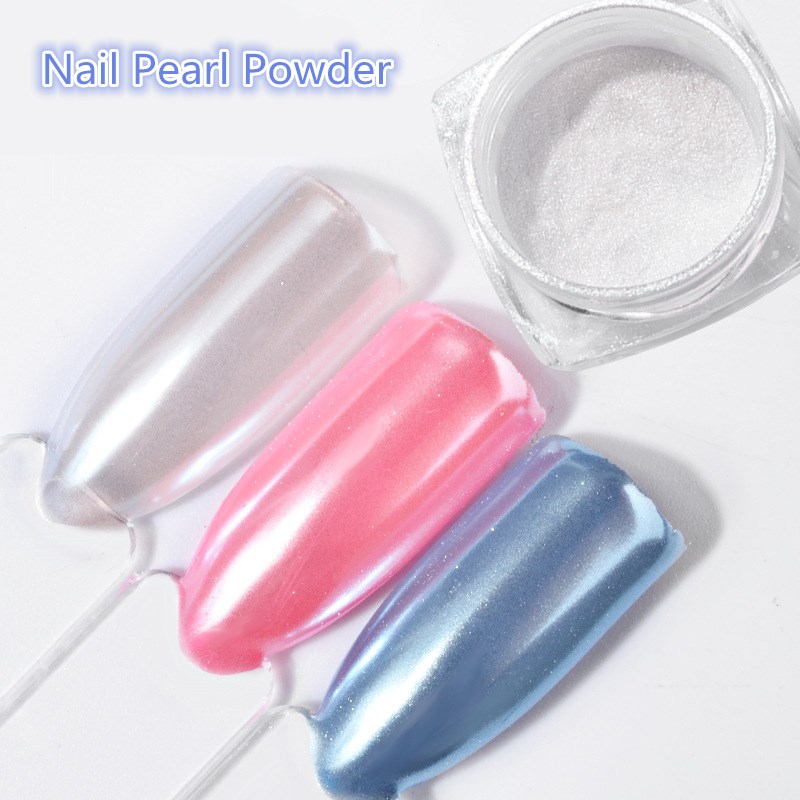 Best of 2G / Box Diamond Mermaid Pearl Mermaid Matte Shining White DIY Nail Art Glitter Chrome Powder Dust Manicure Decoration Reviews & Tips