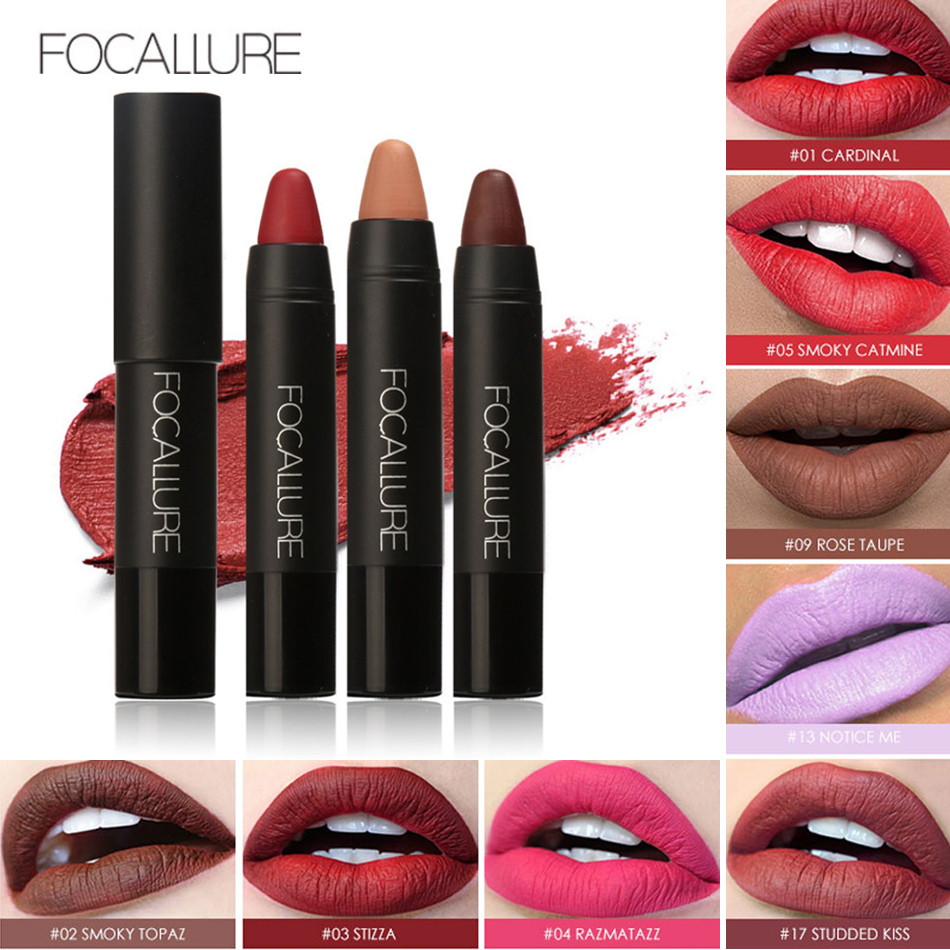 Best of FOCALLURE Brand 19 Colors Matte Lipstick Waterproof Long Lasting Cosmetic Easy To Wear Lip Stick Matte Lip Batom Reviews & Tips