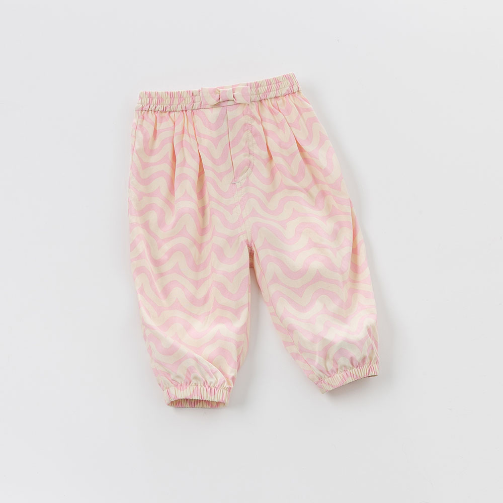 DB5456 dave bella spring summer baby pants baby trousers kids clothes girls padded pencil pants kids trousers