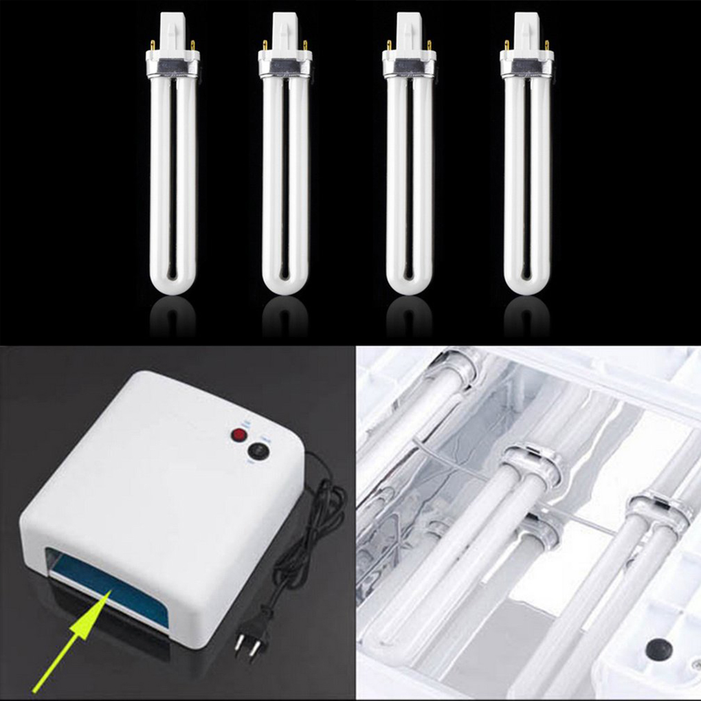 Best of Hot Sale 4Pcs / lot New Functional 9W Curing UV Gel Lamp Gel Nail Art Dryer Tube Replacement LED Nail Drying Lamp Manicure Tool Reviews & Tips - Image 3